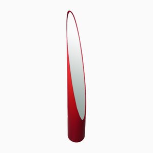 Floor Mirror Model Unghia Nail Lipstick in Red