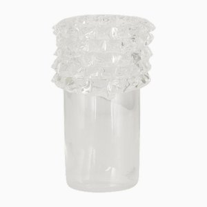 Vase en Verre Murano Cristal Soufflé de Rostrato, Italie