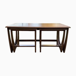 Tables Gigognes Mid-Century en Teck par Victor Wilkins pour G Plan, UK, 1970s, Set de 3
