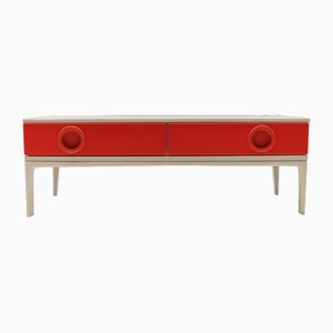 Vintage 2 Series Drawer with Red Front, 1970s