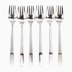 Forks Model 2070 by Helmut Alder for Anvil from Amboss, 1959, Set of 6