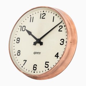 Copper Wall Clock from Gents of Leicester, 1930s