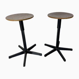 Set of Industrial Adjustable Stools from Galvanitas, 1950s-1960s