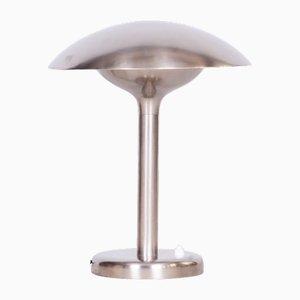 Czech Bauhaus Table Lamp in Nickle-Plated Steel by František Anýž, 1920s