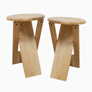 Folding Stool attributed to Adrian Reed for Princes Design Works, 1980s, Set of 2