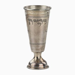 Bicchiere argentato per Kiddush, Kiev, fine XIX secolo