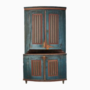 Antique Swedish Gustavian Corner Cabinet