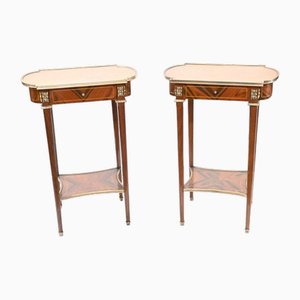 Vintage Empire French Side Tables, Set of 2