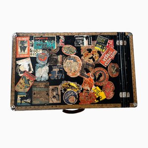 Vintage Trunk with Stickers
