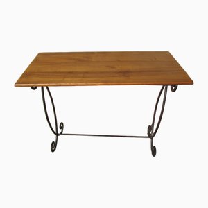 Industrial Console Table in Wrought Iron, 1990s