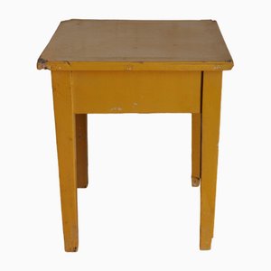 Tabouret Peint Ocre, 1940s