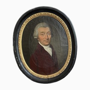 Retrato de un caballero, década de 1800, óleo sobre lienzo