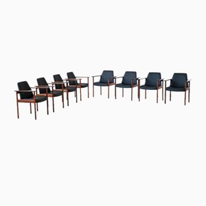 Rosewood Armchairs by Sven Ivar Dysthe for Dokka Møbler, Norway, 1960s, Set of 8