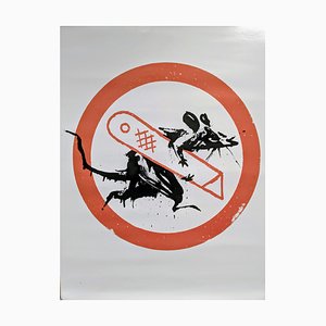 Affiche de l'exposition Banksy GDP Rat Cut and Run, 2019-2023