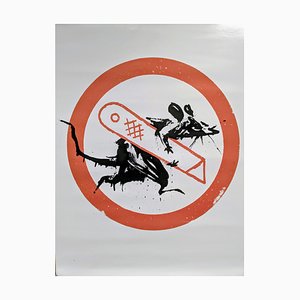 Poster della mostra Banksy GDP Rat Cut and Run, 2019-2023