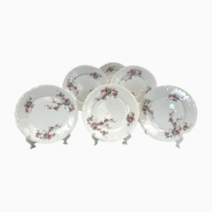 Assiettes Plate-Forme en Porcelaine, Allemagne, 1890s, Set de 6