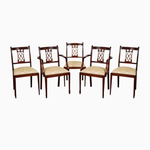 Dining Chairs in Cream Upholstery from Bevan Funnell, 1970s, Set of 5