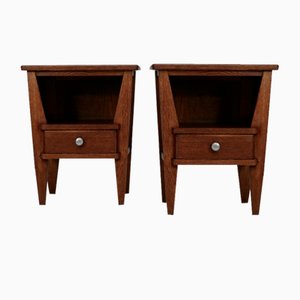 Bedside Tables by René Gabriel, France, 1945, Set of 2