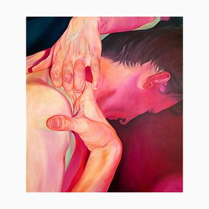 Melanie Lefebvre, Flamingo, Oil on Canvas