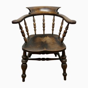 English Oak and Elm Windsor Carver Chair