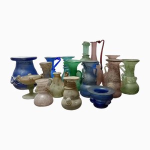 Vases en Verre Murano de Seguso, Italie, Set de 16