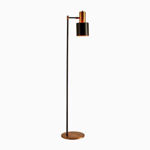 Studio Floor Lamp in Copper and Brass by Jo Hammerborg for Fog & Mørup, Denmark, 1960s