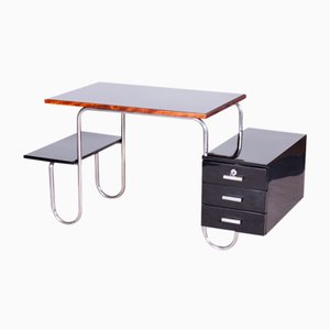 Bauhaus Writing Desk in Chrome-Plated Steel, 1930s