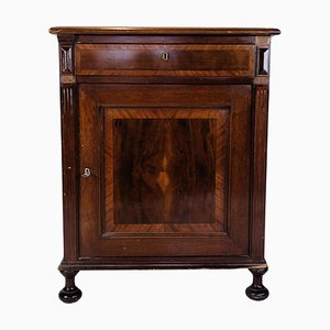Console Table in Mahogany with Inlaid Wood, 1880