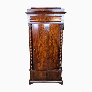 Mueble con pedestal de caoba, década de 1840