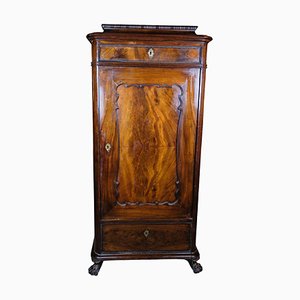 Tall Cabinet in Polished Mahogany, 1850s