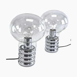 Lampes de Bureau Ampoule attribuées à Ingo Maurer pour Design M, 1960s, Set de 2