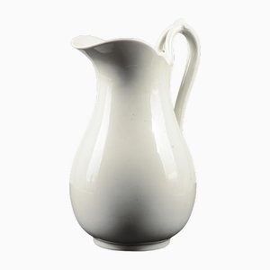 Weißer Amphora Keramikkrug, 1800er