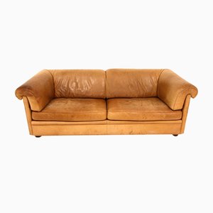 Scandinavian Remo Leather Sofa, Dux, Sweden, 1960s