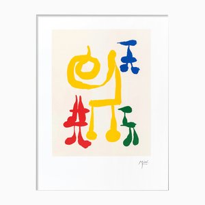 Joan Miro, Composición surrealista II: Parler Seul, años 70, Litografía sobre papel Rivoli