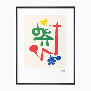 Joan Miro, Composizione surrealista I: Parler Seul, anni '70, Litografia su carta Rivoli