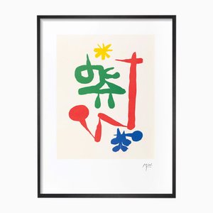 Joan Miro, Surrealist Composition I: Parler Seul, 1970s, Lithograph on Rivoli Paper