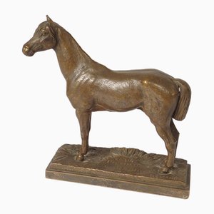Alfred Dubucand, Kaolin Stallion, 1800s, Bronze