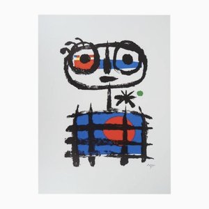 Joan Miró, Imaginary Boy, Sonnenfresser, Farblithographie, 1970er