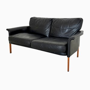 2-Seater Leather Sofa by Hans Olsen, Denmark, 1960s