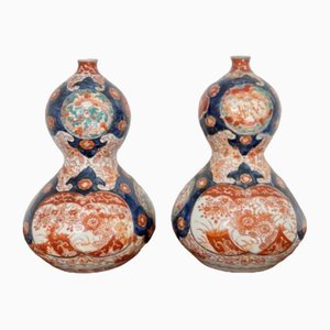 Antique Japanese Imari Vases, 1900s, Set of 2