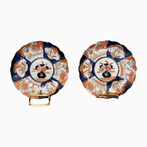 Antique Japanese Imari Plates, 1900, Set of 2