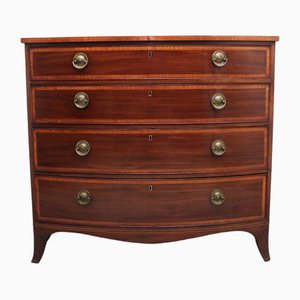 Antique Mahogany Bowfront Chest of Drawers, 1770