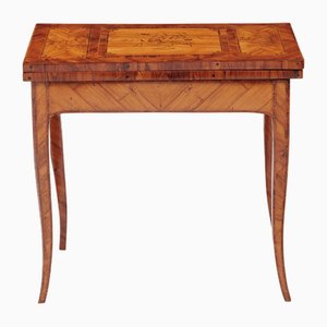 Louis Quinze Folding Table in Rosewood with Fine Intarsia, 1770s