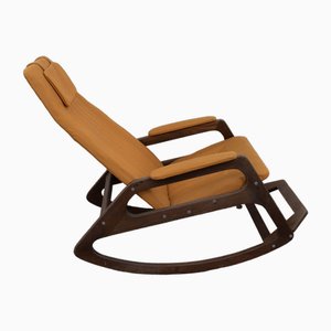 Rocking Chair in Yellow from Uluv, 1960s