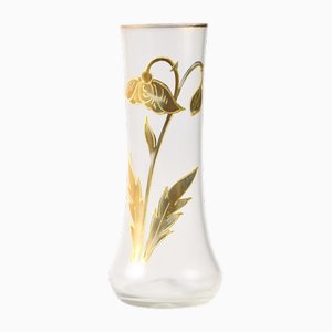 Bohemian Art Nouveau Glass Vase from Brothers Rachmann, 1890s