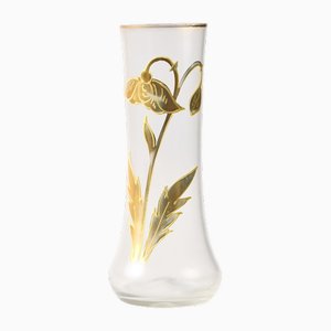 Bohemian Art Nouveau Glass Vase from Brothers Rachmann, 1890s