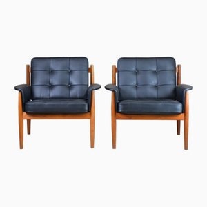 Set of Model 168 Lounge Chairs by Grete Jalk for France & Daverkosen, 1960s