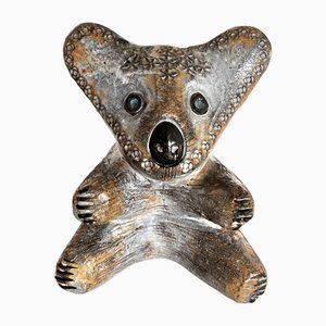 Caja de ahorro con forma de oso Koala de Aldo Londi para Bitossi, Italia, años 60