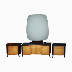 Dressing Table & Nighstands, Germany, 1960s, Set of 3