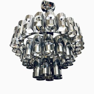 Lustre attribué à Gaetano Sciolari pour Sciolari, Italie, 1970